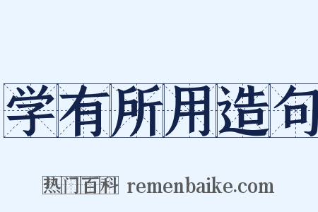 学有所用造句是什么意思的图片
